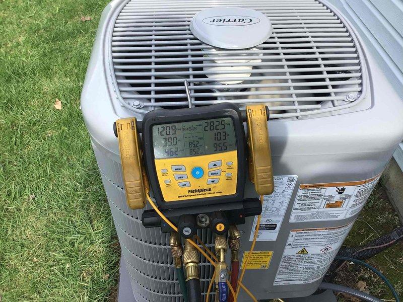 Completed full HVAC system replacement including installation of Carrier Infinity 70,000 BTU, 80% AFUE, 2-stage gas furnace and Carrier Infinity 2-ton air conditioning condenser unit. Installed Carrier Infinity wall-mounted thermostat control for system management and zone control capabilities.

Mounted outdoor condenser unit on new concrete pad with proper leveling and clearances. Flushed and pressure tested existing copper refrigerant line-set to verify integrity before reusing with new equipment. Installed electrical disconnect at outdoor unit per code requirements. Ran and terminated all necessary electrical connections to furnace and condenser, including proper grounding and overcurrent protection.

Integrated Aprilaire whole-home media air filtration system into supply plenum for enhanced indoor air quality. Installed Reme Halo Series II air purification system with ionization technology into ductwork for active air treatment. Verified proper mounting and electrical connections f