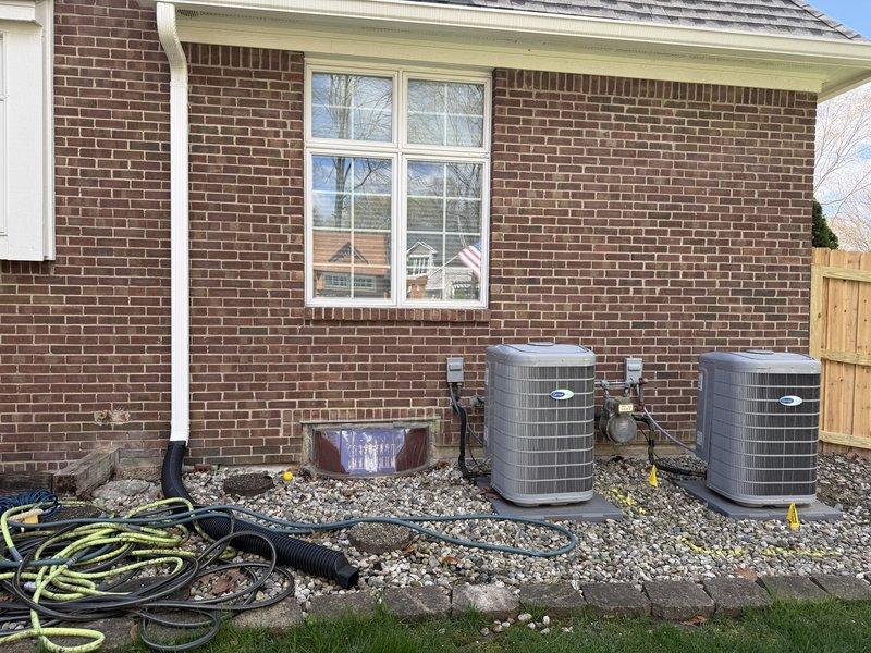Conducted on-site assessment for ductless mini-split system installation to provide heating and cooling to an unconditioned 14x14 dressing room. Evaluated existing HVAC infrastructure, noting two recently installed Carrier systems serving other areas of the residence. Provided equipment recommendations and sizing specifications for smallest appropriate ductless split system suitable for the square footage and application, discussed installation requirements including refrigerant line routing, condensate drainage, electrical requirements, and optimal indoor unit placement for adequate air distribution in the space.