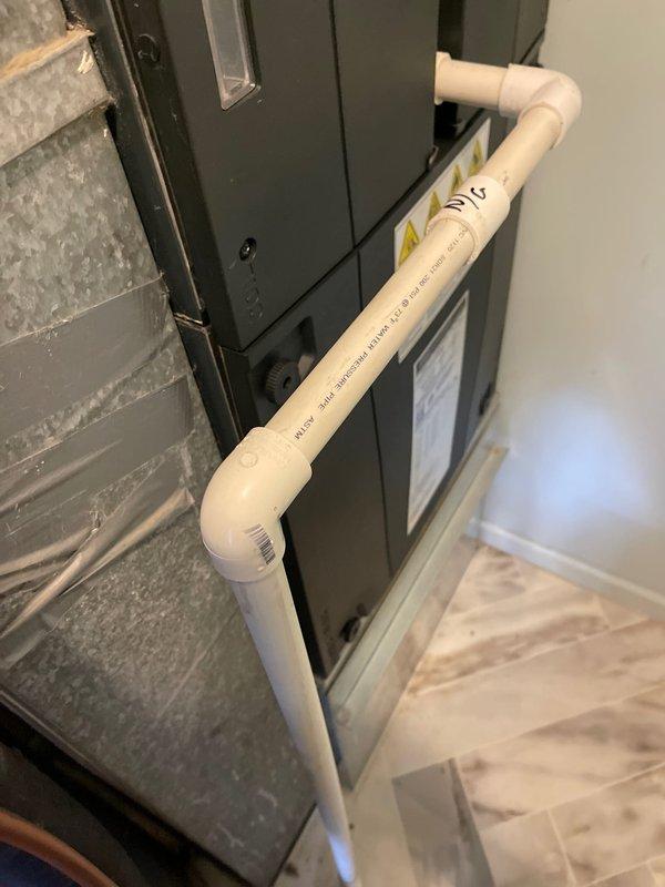 Completed annual cooling maintenance on residential air handler system. Performed comprehensive inspection of unit, ductwork, and condensate drain line assembly. Verified system temperatures and operational parameters using infrared thermometer, confirming proper airflow and cooling performance within manufacturer specifications.