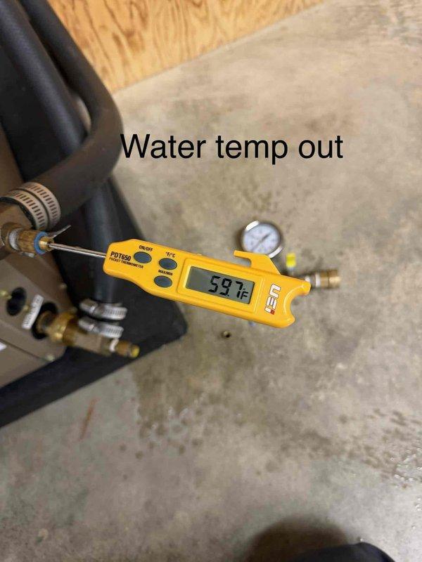 Completed comprehensive cooling maintenance on multiple geothermal HVAC systems including two geo/gas furnace units, two geo/electric split systems with air handlers, and one gas furnace with heat pump system. Verified water loop temperatures with outgoing water reading at 59.7°F, confirming proper geothermal heat exchange operation. Inspected and tested control board circuitry, DIP switch configurations, and all electrical connections across system components to ensure optimal performance for the cooling season.