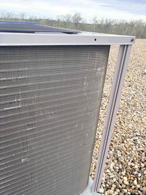 Completed third cooling maintenance visit on multi-system HVAC installation consisting of two Daikin units and one Carrier unit. Replaced air filters per maintenance schedule: installed four 16x24x2 filters and four 14x20x2 filters on Daikin systems, and four 16x16x2 filters on Carrier unit. Replaced drive belts on all units including AX51 and AX52 belts on Daikin systems and A41 belt on Carrier system to ensure optimal performance and prevent premature failure during cooling season.