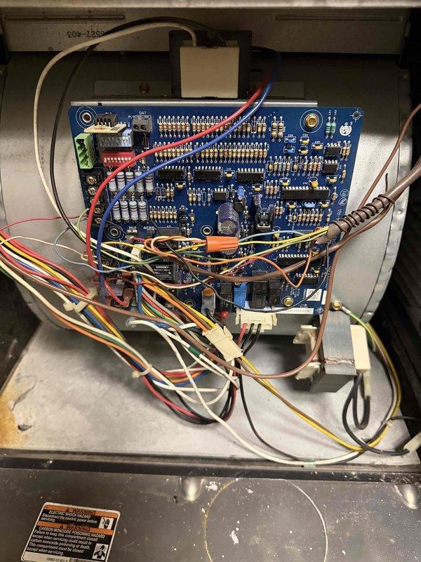 Completed comprehensive cooling maintenance on Bryant residential HVAC system. Performed thorough inspection of control board and electrical connections, verifying proper operation of all integrated circuits, relays, and safety controls. All wire terminations, connectors, and terminal blocks were checked for secure connections and proper voltage. System tested and confirmed operating within manufacturer specifications for the 2026 cooling season.