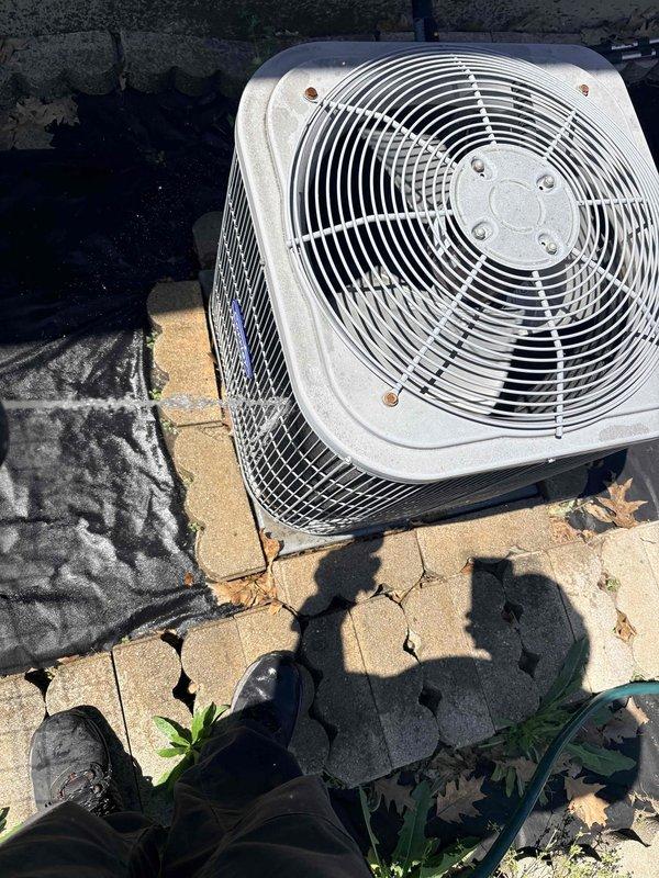 Completed 2026 cooling season first service maintenance on residential split system. Performed comprehensive system inspection including outdoor condenser unit evaluation and indoor control board assessment. Technician advised homeowner that air filter was not on-site and would need to be provided separately as an additional service item.