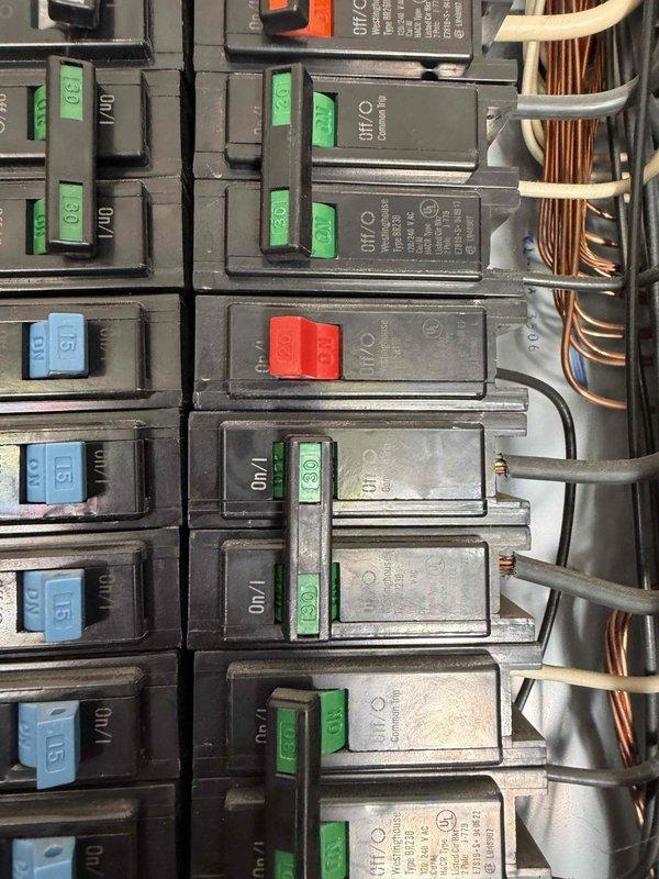 Replaced faulty 30 amp Siemens circuit breaker in electrical panel servicing heat pump system. Verified proper electrical connections, confirmed amperage rating appropriate for equipment load, and tested breaker operation to ensure reliable circuit protection for HVAC unit.