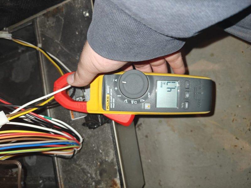 Completed first seasonal cooling maintenance on residential HVAC system. Performed comprehensive inspection of ductwork interior and insulation integrity, verified proper sensor placement within supply plenum. Conducted electrical diagnostics using clamp meter to measure amperage draw on compressor circuit, recording readings to establish baseline performance parameters for future reference.