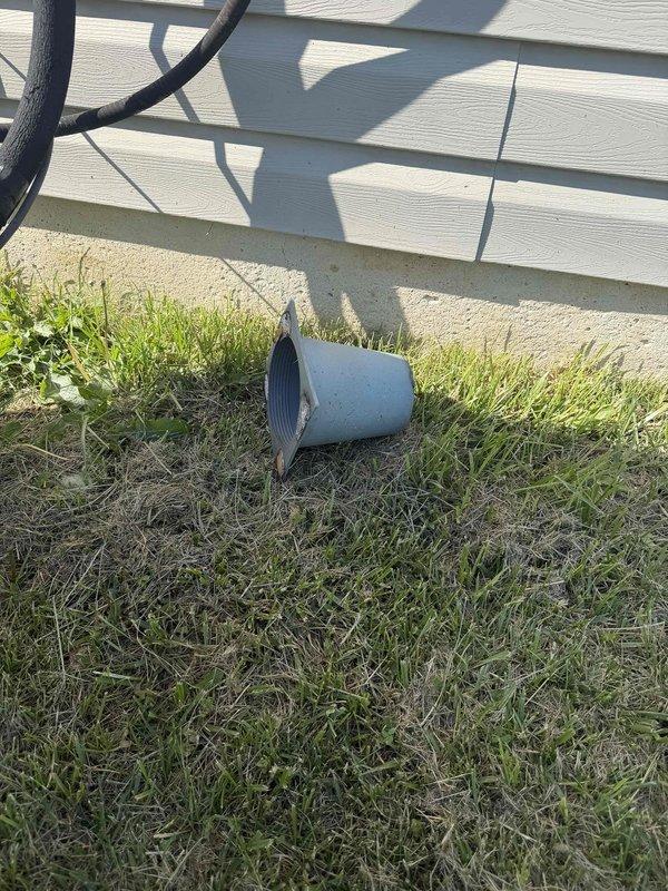 Installed condensate pump system for Bryant air conditioning unit to address drainage issues. Replaced existing dryer vent duct that was disconnected and lying on ground, ensuring proper exterior venting and system functionality. All equipment tested and verified operational upon completion.