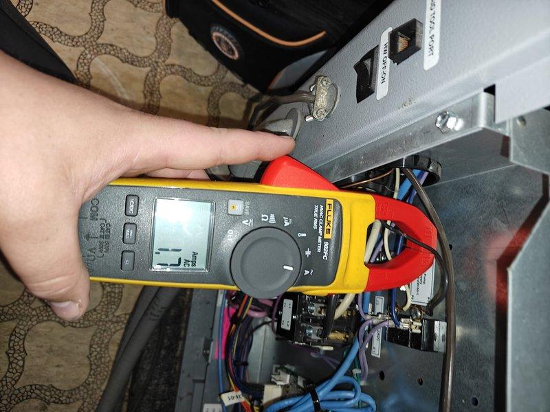 Completed 2026 cooling season first service on geothermal heat pump system. Performed comprehensive system inspection including electrical connections at terminal blocks and circuit breakers, verified proper voltage and amperage readings using clamp meter at control board, and checked all wire terminations for secure connections. Inspected geothermal loop connections, control wiring, and safety devices to ensure system readiness for cooling season operation. All components tested within manufacturer specifications and system operating properly.