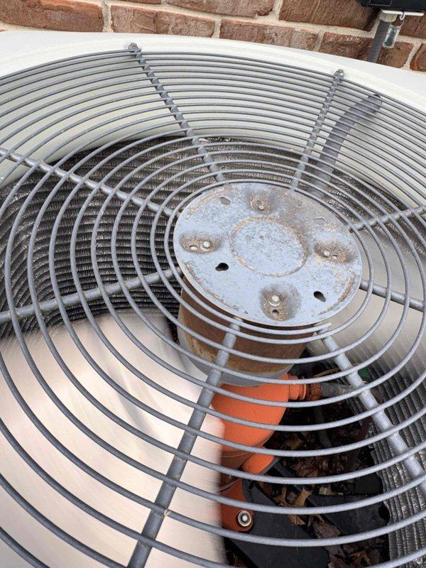 Completed 2026 cooling maintenance first service on residential air conditioning system. Performed comprehensive inspection of outdoor condenser unit, verified fan motor operation and protective guard integrity, checked refrigerant levels and electrical connections. Replaced 20x25x4 air filters, cleaned condenser coils, and confirmed proper airflow through the system. Unit tested and operating within manufacturer specifications with no deficiencies noted.