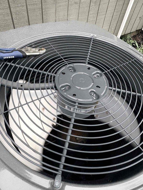 Completed first cooling maintenance service for 2026 season on residential air conditioning system. Performed comprehensive inspection of outdoor condenser unit, verifying proper fan operation and clearance around unit. Measured supply air temperature at ductwork in attic space, recording 32.0°F reading which indicates system is cooling effectively and refrigerant charge is within proper range. All components operating normally with no deficiencies noted.