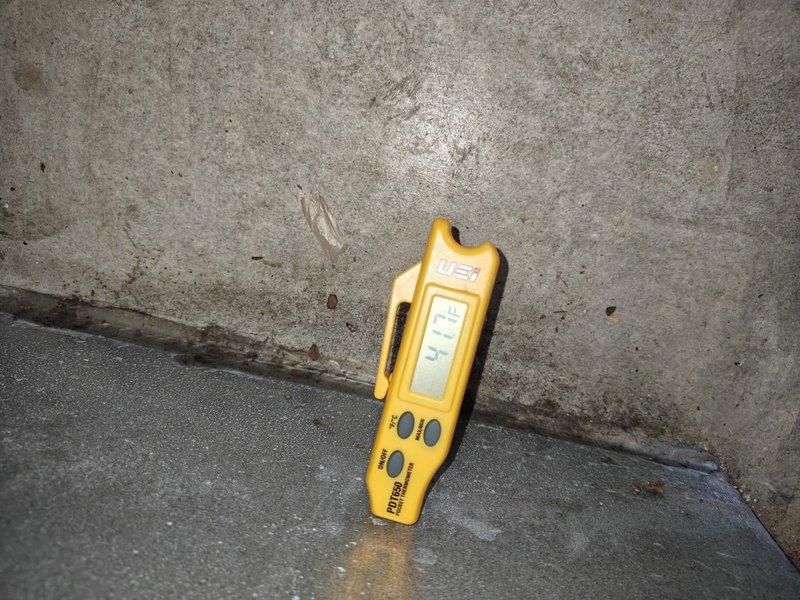 Completed routine cooling maintenance on residential HVAC system. Performed electrical diagnostics using Fluke 902FC clamp meter, recording amperage draw of 48 amps at the unit. Inspected ductwork, insulation, and mechanical components to verify proper system operation and energy efficiency.