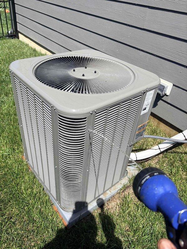 Completed annual cooling maintenance on residential air conditioning system. Performed comprehensive inspection of outdoor condenser unit, verified proper operation of compressor and condenser fan, and took electrical measurements to confirm system performance within manufacturer specifications. Unit operational with all components functioning properly.