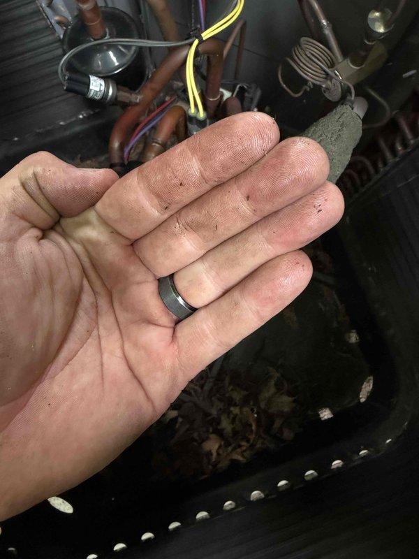 Responded to repeat no cooling complaint on heat pump system. Upon inspection, found failed capacitor and excessive condensation on supply ductwork indicating system had been operating with compromised airflow. Replaced defective capacitor and verified proper system operation with supply air temperature reading of 52.9°F, confirming adequate cooling performance restored.
