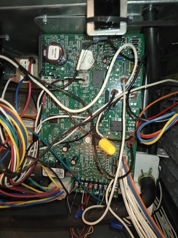 Completed scheduled cooling maintenance on residential air conditioning system. Performed comprehensive inspection of outdoor condensing unit including visual examination of control board and electrical connections, verified proper wire terminations and harness integrity, and measured operating amperage at 13 amps using clamp meter. All components inspected and found operating within normal parameters; system functioning properly with no deficiencies noted.