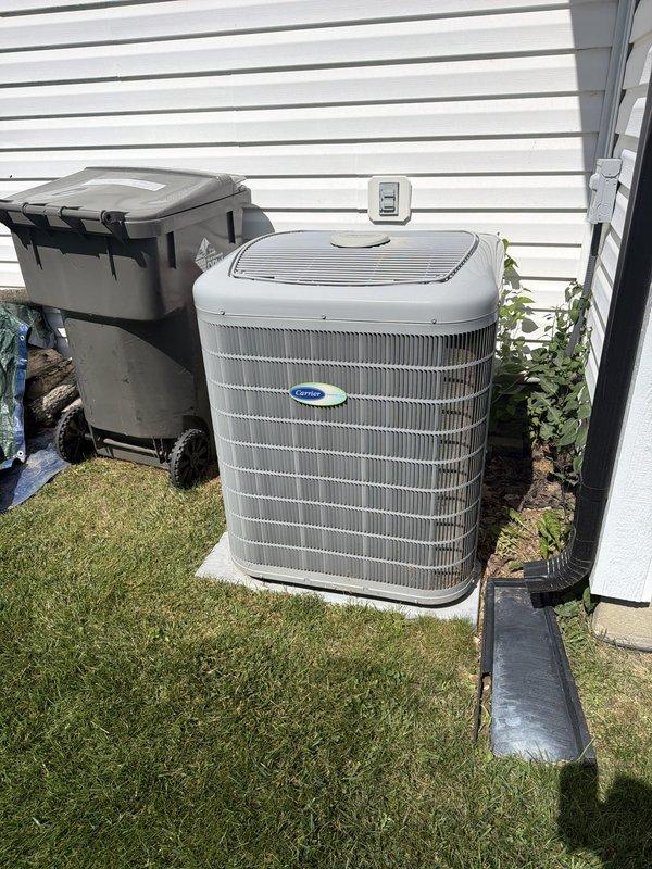 Completed first seasonal cooling maintenance service for 2026. Performed comprehensive inspection of outdoor condensing unit, verified proper operation of all components, and documented equipment condition through photographic records. Accessed attic space to inspect indoor air handling components and electrical connections, confirming system is operating within manufacturer specifications and ready for the cooling season.