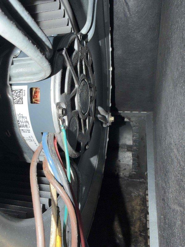 Completed comprehensive cooling maintenance on residential HVAC system. Performed visual inspection of air handler unit, blower motor assembly, and evaporator coil components in attic installation. Verified proper operation of blower motor, checked electrical connections and wiring for secure termination, and inspected refrigerant lines for adequate insulation and signs of leakage. Examined air filter condition and confirmed proper fitment in filter rack. Inspected condensate drain system including PVC drain lines for proper flow and potential blockages. All components found operating within normal parameters with no immediate service needs identified. System ready for continued operation through cooling season.