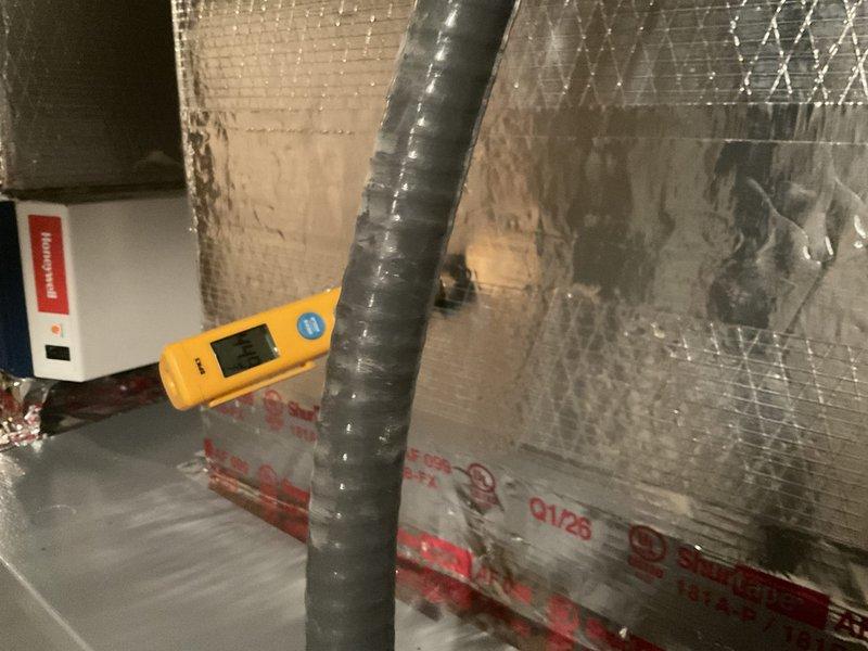 Returned to property to complete contracted work by installing whole-home humidifier system and replacing thermostat on recently installed HVAC system. Humidifier unit mounted and connected to ductwork in attic space with proper electrical and water supply integration, verified humidity control settings and calibrated system for optimal performance. Upgraded thermostat installed and programmed to communicate with new equipment, tested all system functions to ensure proper operation of heating, cooling, and humidification modes.