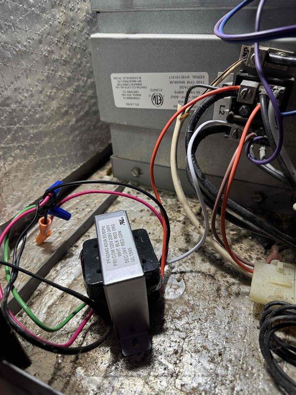 Replaced failed transformer in air handler unit and installed REME HALO air purification system. Verified all electrical connections, tested system operation, and confirmed proper functionality of both new components with all wire terminations secure and unit operating within manufacturer specifications.
