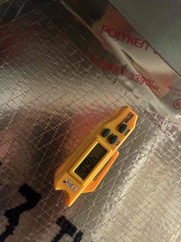 Completed comprehensive cooling system maintenance inspection and performance verification. Utilized digital temperature measurement instrumentation to assess system operating parameters and verify proper refrigerant temperatures throughout the cooling cycle. All measurements recorded within manufacturer specifications, confirming optimal system performance and efficiency for the cooling season.