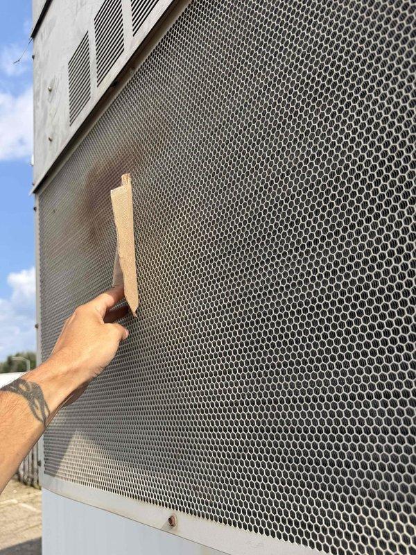 Responded to no cool call for HVAC unit in commercial trailer experiencing inconsistent cooling and thermostat cycling issues. Upon inspection, found system running but unable to maintain setpoint, with temperatures fluctuating from 69°F to 80s and thermostat randomly shutting off. Performed diagnostic testing of unit components, checked refrigerant levels, inspected condenser coil condition, and evaluated thermostat operation and wiring connections to identify root cause of cooling deficiency.
