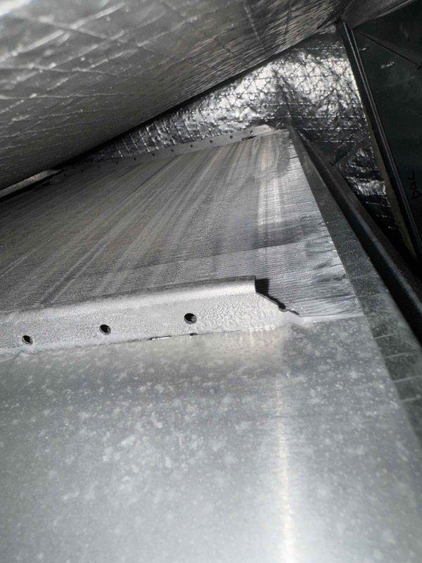 Completed first cooling maintenance service on attic-mounted HVAC system. Performed comprehensive inspection of outdoor condenser unit and indoor air handler, including ductwork and plenum assembly. Verified proper operation of all components, checked refrigerant levels, inspected electrical connections at disconnect box, and assessed overall system performance to ensure optimal cooling efficiency for the season.