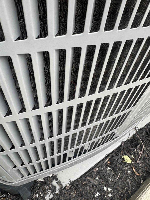 Completed scheduled 2025 cooling maintenance on residential HVAC system. Performed comprehensive inspection of outdoor condensing unit, including examination of condenser fan motor assembly and protective top grille. All components found to be operating within normal parameters with no deficiencies noted requiring immediate attention.