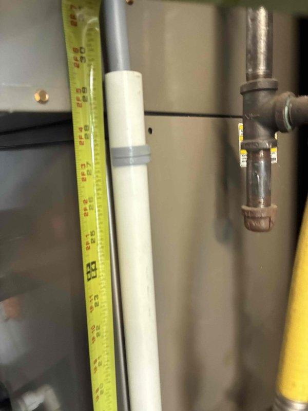 Completed comprehensive assessment of existing HVAC system for full replacement estimate. Evaluated current equipment configuration including filter-drier, refrigerant lines, condensate drainage system, and associated components mounted in mechanical space. Documented existing system layout and measurements to provide accurate proposal for Carrier Infinity system installation, including equipment specifications and installation requirements.