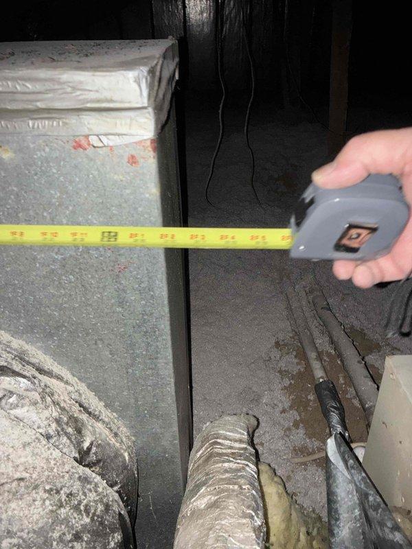 Conducted comprehensive on-site evaluation of existing HVAC system in attic space to provide full system replacement estimate. Performed detailed measurements of equipment dimensions, clearances, and ductwork configuration to determine proper sizing and installation requirements for new heating and cooling equipment. Documented current system layout, air handler positioning, flexible duct routing, and structural clearances with photographic evidence to support accurate proposal development for complete system changeout.