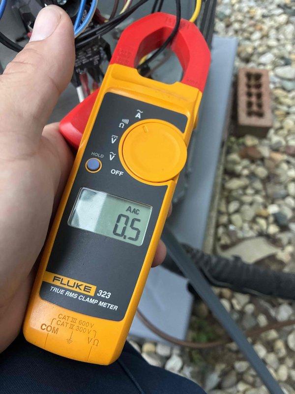 Completed final cooling maintenance visit under current maintenance agreement. Performed comprehensive system inspection and testing of outdoor condensing unit, including amperage draw measurements on compressor and condenser fan motor using clamp meter. All electrical components tested within normal operating parameters, with compressor drawing 0.5 amps and system voltage reading 77 VAC during diagnostic testing. Visual inspection of wiring connections, contactors, and capacitors showed no signs of wear or degradation. System operating efficiently with no deficiencies noted. Customer confirmed intent to renew maintenance plan for continued service coverage.
