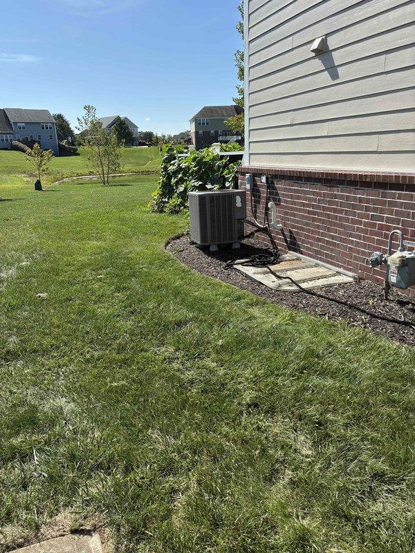 Conducted comprehensive evaluation of existing heating and cooling systems for complete replacement quote. Assessed outdoor condensing unit positioned on concrete pad with refrigerant line connections, and inspected indoor air handling equipment and ductwork infrastructure including flexible metallic ducting with proper clearances. Documented current system configuration, equipment specifications, and installation requirements to provide accurate replacement proposal for both HVAC components.