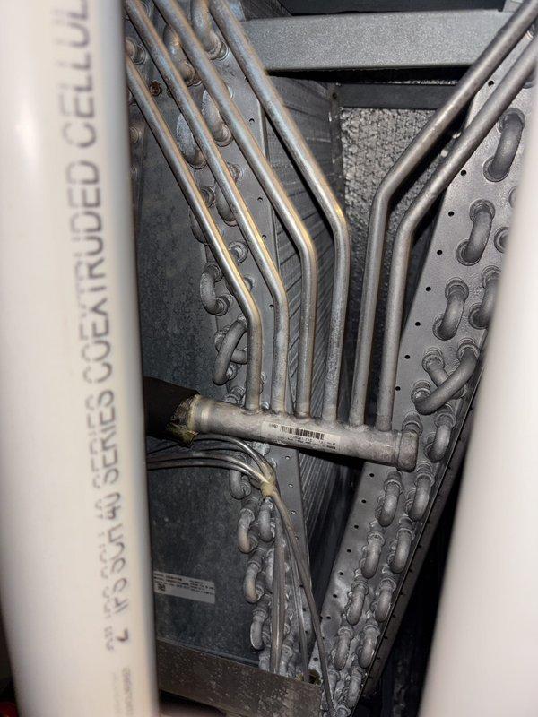 Completed comprehensive tune-up maintenance on HVAC system for returning customer. Performed thorough inspection of heat exchanger assembly, including extruded cell coils and serpentine tubing configuration, verifying proper condition and heat transfer efficiency. All components inspected and system confirmed operational with no issues identified.