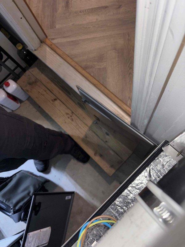 Completed cooling and heating maintenance service on residential HVAC system. Performed comprehensive system inspection including electrical diagnostics with multimeter readings showing 15.1 mV on components, verified proper operation of air handler unit, inspected flexible ductwork connections and electrical wiring integrity, and confirmed all mechanical components functioning within normal parameters.
