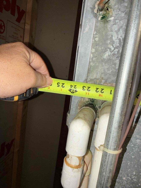 Performed comprehensive site evaluation for complete HVAC system replacement on residential property referred through Duke Energy partnership. Assessed existing furnace and air handler equipment located in basement utility area, documenting current system configuration including ductwork connections, gas line installations, and electrical components. Measured clearances and existing infrastructure to determine proper equipment sizing and installation requirements for proposed full system replacement.
