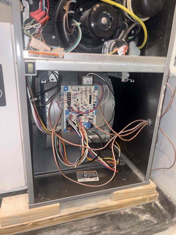 Completed comprehensive preventative maintenance on four HVAC units including two heating systems, two cooling systems, and one humidifier. Performed full system inspections with temperature diagnostics showing supply air at 60.6°F, checked all refrigerant lines and connections, verified proper operation of blower motor assemblies, inspected control boards and electrical connections, tested gas valve operation, and confirmed all safety controls functioning correctly. All systems operational and running within manufacturer specifications upon completion.