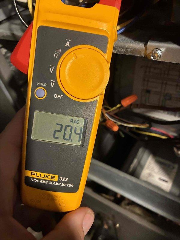 Completed comprehensive preventive maintenance tune-up on 13-year-old furnace system reported to be operating normally. Performed full system inspection including visual examination of all components, electrical connections, and safety controls. Measured amp draw using clamp meter, recording 204 amps AC to verify proper electrical performance and confirm system is operating within manufacturer specifications. Tested combustion analysis parameters and verified proper airflow throughout the system. All safety devices, limit switches, and operational controls tested and found functioning correctly. System left in proper working order with no deficiencies noted.