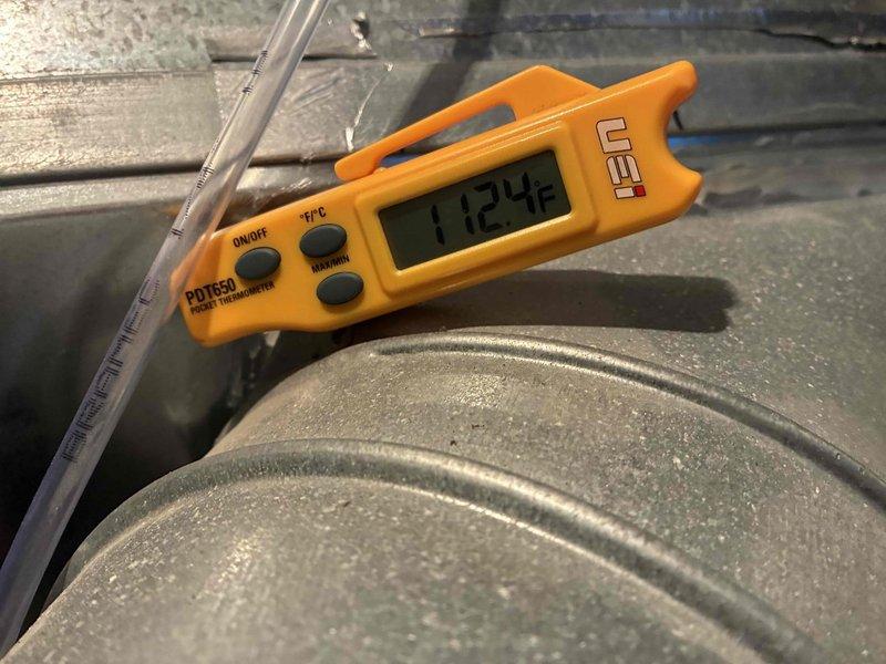 Completed scheduled heating system maintenance inspection. Performed comprehensive assessment of heating unit and ductwork components. Measured supply air temperature at 112.4°F using calibrated digital thermometer to verify proper heat output. Inspected ductwork insulation for integrity and proper sealing. All system components found operating within normal parameters. Unit is functioning efficiently and ready for the heating season.