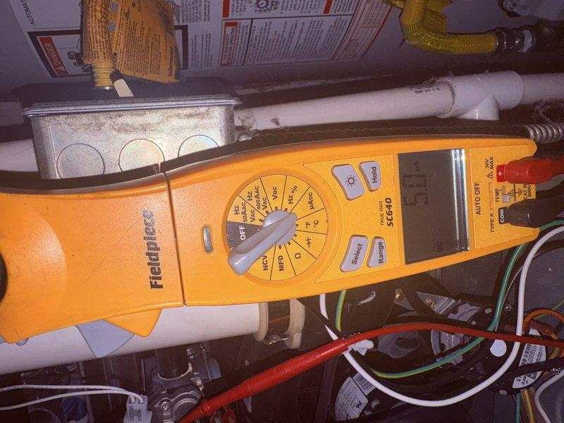 Completed routine heating system maintenance on 4-year-old furnace as part of first maintenance plan visit. Performed comprehensive tune-up including electrical diagnostics using digital multimeter to verify blower motor amperage and system voltage readings, inspected all electrical connections and wiring harnesses, checked condensate drain line and PVC piping, and verified proper operation of all system components. Unit operating within normal parameters with no issues found; system ready for heating season.
