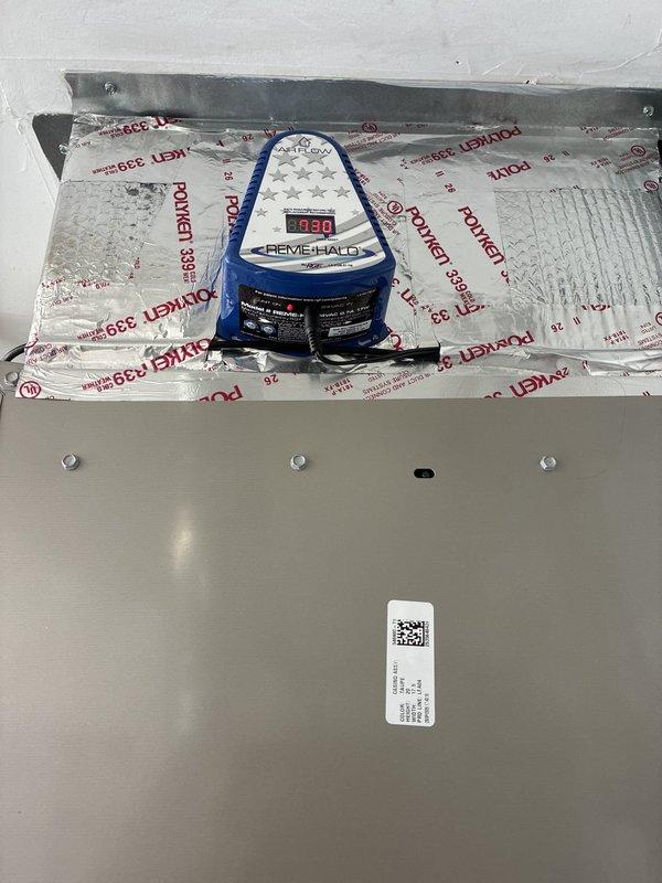 Completed a full HVAC system replacement, installing a Carrier 26TPA8 two-stage air conditioner, CVAVA4217XMA evaporator coil, 58TP0B090V17 two-stage non-condensing gas furnace, and an EB-STATE6ICR-01 smart thermostat. Installed and verified an in-duct air purification device at the air handler, confirmed clean, properly insulated plenum connections, and ran thermostat equipment tests to verify AC stage 2 operation and proper system communication.