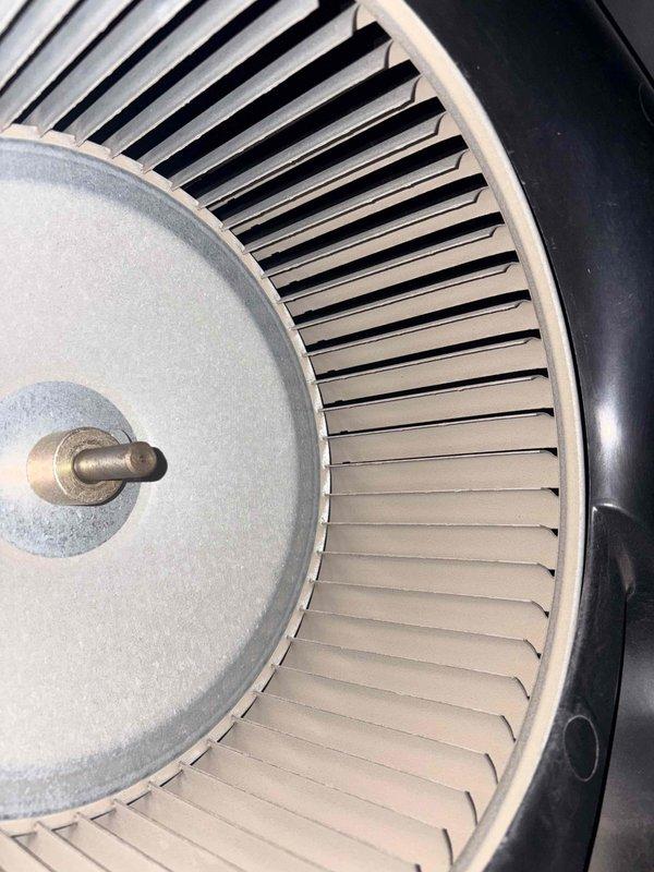 Performed annual heating maintenance on a 10+ year old system, including cleaning the blower wheel to remove accumulated dust and debris that was restricting airflow. Inspected the control panel and wiring, and verified blower motor amp draw at approximately 19.75 A using a true RMS clamp meter.