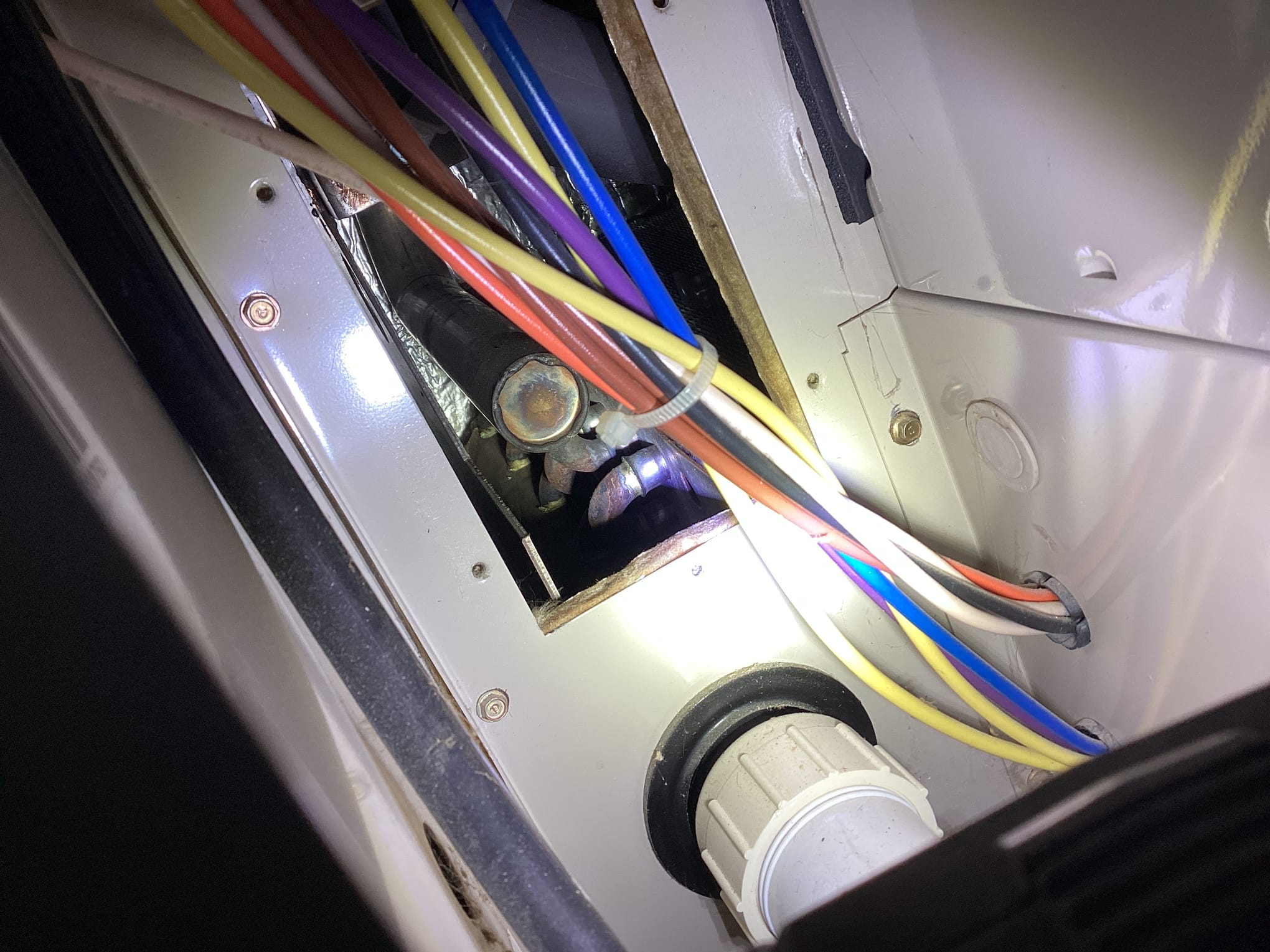 Cleaned and checked furnace found heat exchanger has leaks from transition pipes has of CO leak can see green rings forming on 4 pipes inside unit is working but should be replaced at this point due to safety comcerns.