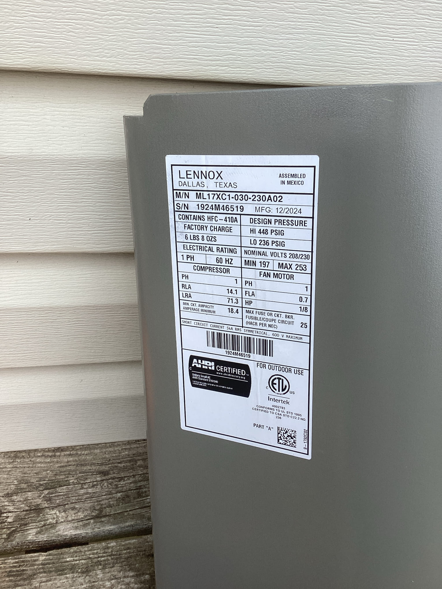 Install furnace and ac