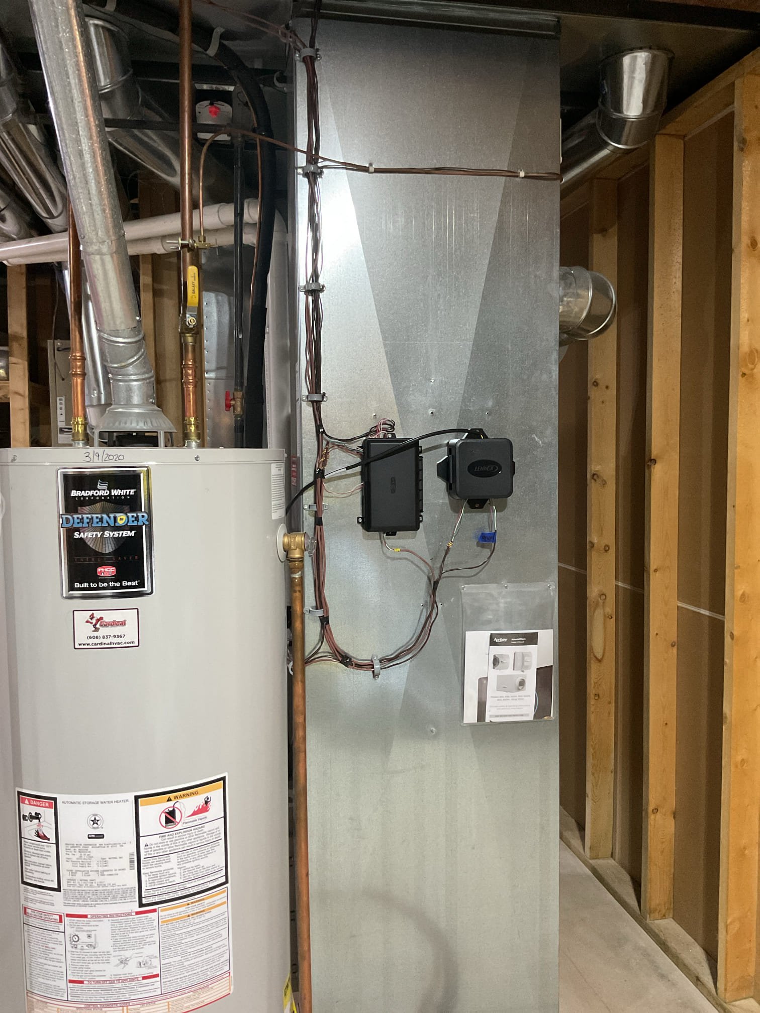 Installed furnace ac humidifier zone dampers control and thermostats humidifier not working need to reinstall stat and tell it has humid