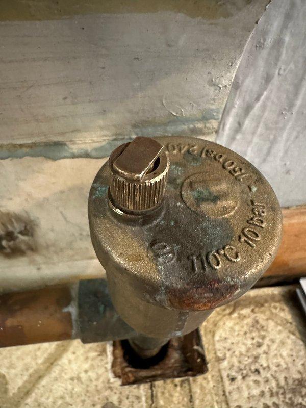 Diagnosed and replaced multiple leaking auto air vent valves on radiator system. Found stripped threads on a bleeder valve that was actively leaking. Customer was present during service as they were installing flooring.