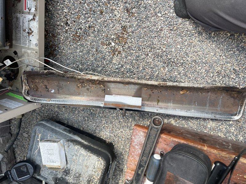 Diagnosed inoperative greenhouse LP heater following customer report of fuel outage. Disassembled unit, identified heavily corroded and damaged burner assembly requiring replacement. Submitted order request for new Empire heater burner components and steam humidifier canisters for follow-up service.