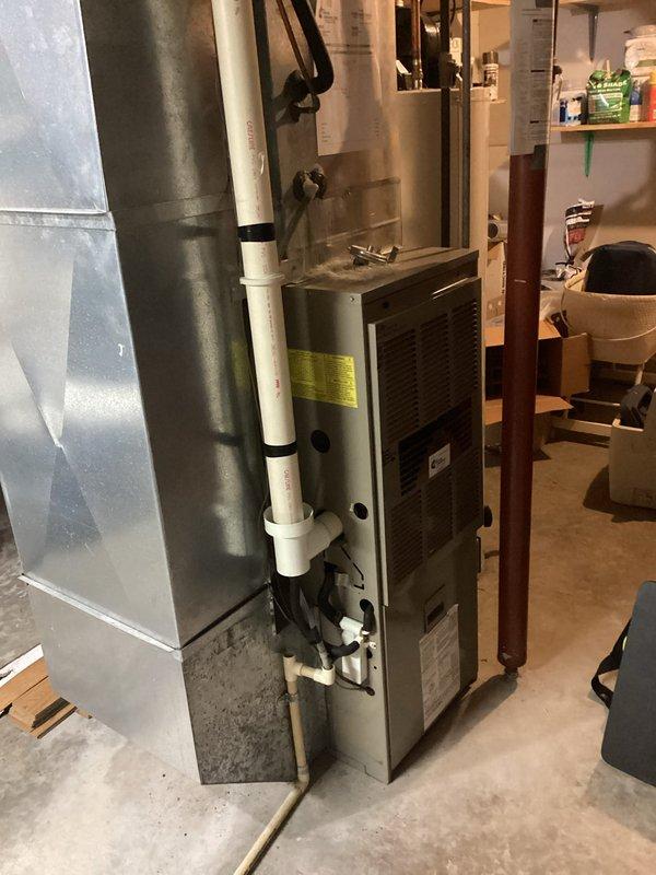 Performed routine furnace maintenance on 30-year-old Goodman system. During inspection, discovered significant crack in heat exchanger and documented with photos. Secured system by shutting off gas valve, tagged unit, and arranged for service supervisor to quote replacement equipment while parts department researches heat exchanger availability.