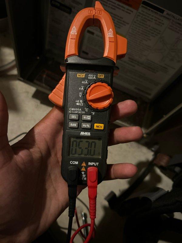 Performed annual maintenance on 8-year-old FRP furnace for Reward member. System operational with proper combustion and heating performance. Completed tune-up including flame sensor cleaning, ignitor inspection, electrical connection verification, and filter replacement. Electrical parameters verified with multimeter showing normal readings.