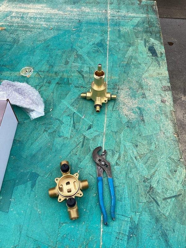 Successfully installed customer-supplied shower valve and drain as part of a coordinated renovation with Tundraland. Accessed plumbing through exposed wall framing, properly connected all supply lines and drainage components to ensure proper water flow and drainage for the new shower installation.