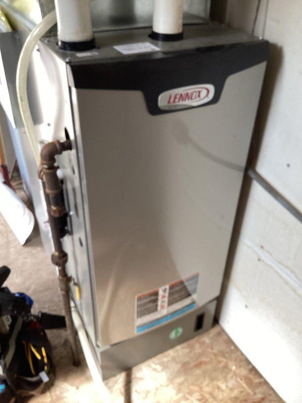 Performed annual maintenance on two Lennox furnaces (both under 4 years old). Service included operational inspection, flame sensor cleaning, and replacement of MERV 16 filter. Both units were confirmed to be functioning properly with no issues identified.