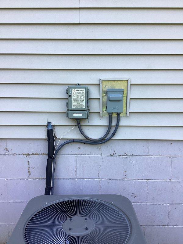 Reclaimed refrigerant from Lennox condenser unit, disconnected refrigerant lines and electrical connections ahead of customer's concrete slab installation. Secured electrical wiring and conduit at disconnect box, then temporarily relocated condenser behind garage. Will return to reconnect complete system after construction is completed.