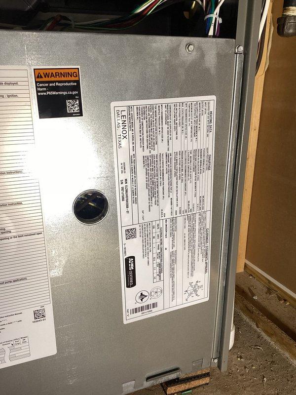 Performed annual Family Rewards furnace tune-up on 3-year-old Lennox system. Conducted comprehensive inspection including electrical components, heat exchanger, gas pressure verification, and blower assembly - all functioning within specifications. System demonstrated proper 50-degree temperature rise during 20-minute operational test with no issues identified.