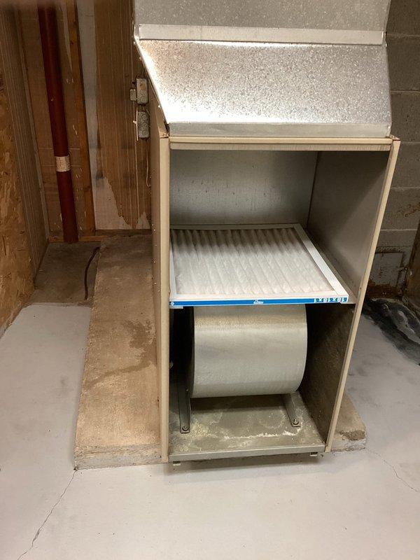 Performed scheduled oil furnace tune-up on 10-2 oil furnace per maintenance agreement. Discovered incorrect nozzle size (.75 installed when .65 was required per burner specifications) and soot buildup in pipes and inspection hall. Replaced with correct nozzle size, vacuumed chambers, inspected heat exchanger, and adjusted air-fuel mixture. Unit is now operating efficiently with proper combustion.